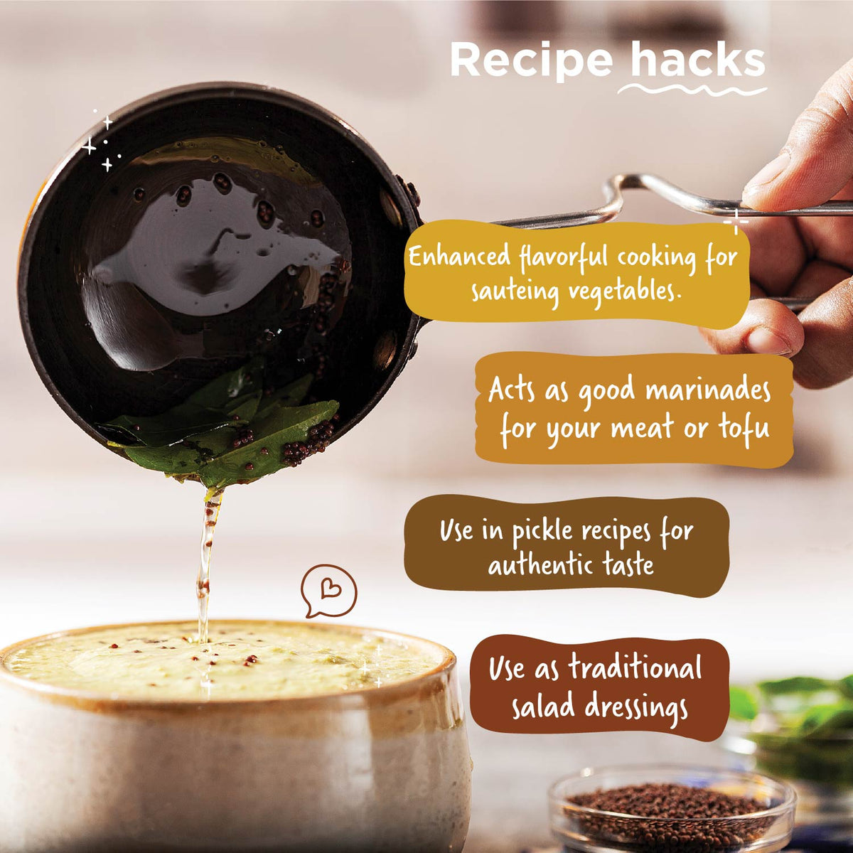 Cold-Pressed Mustard Oil (1 L)