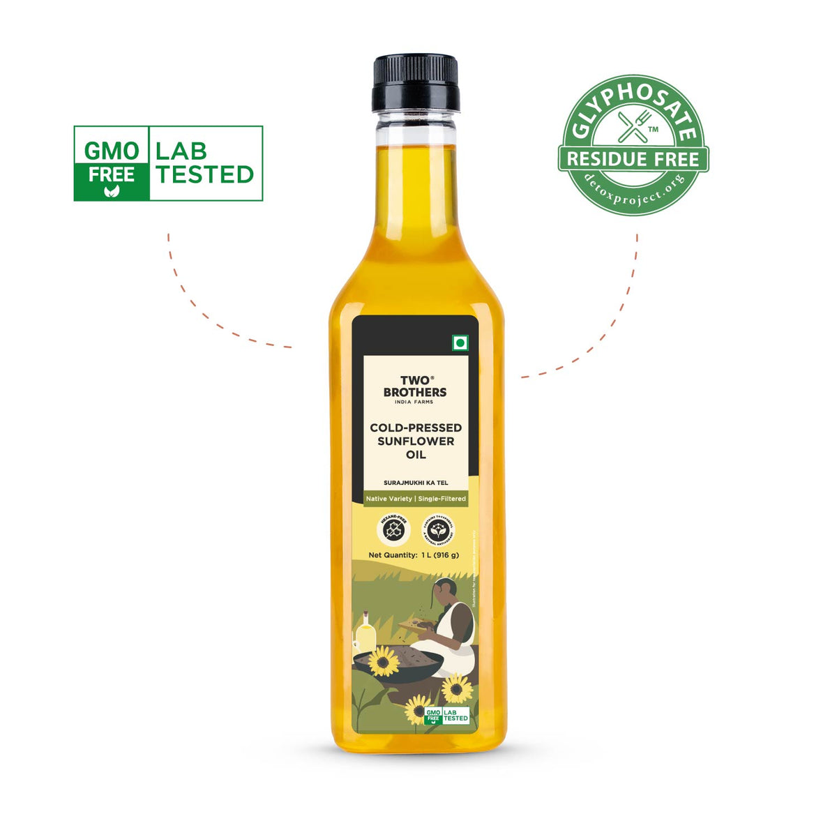 Cold-Pressed Sunflower Oil (1 L)