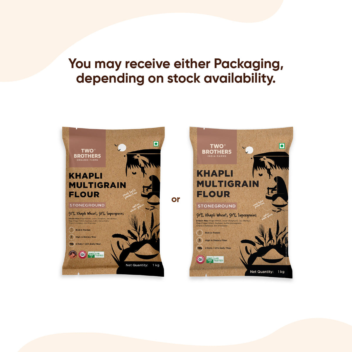 Khapli Multigrain Atta (1 kg)