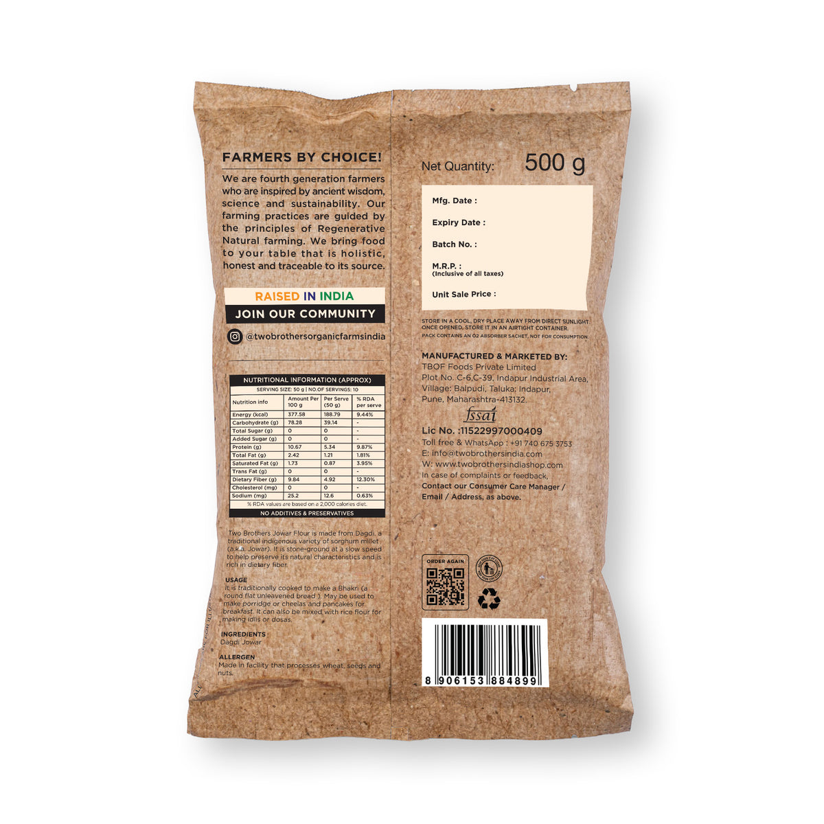 Jowar Atta (500 g)