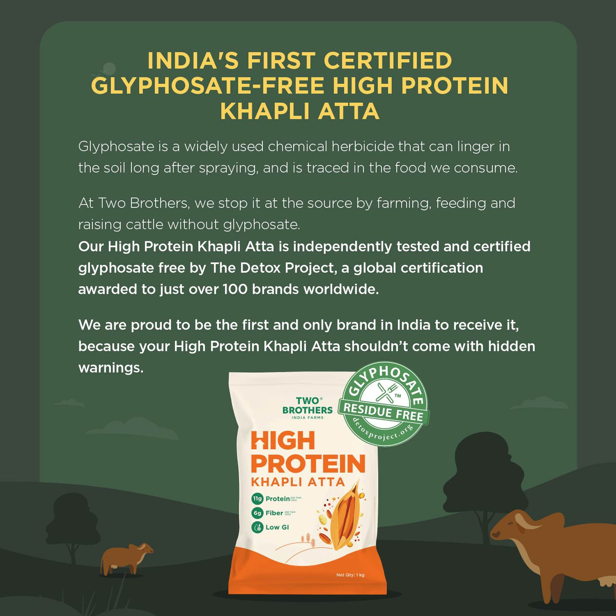 Khapli Protein Atta (1 kg)