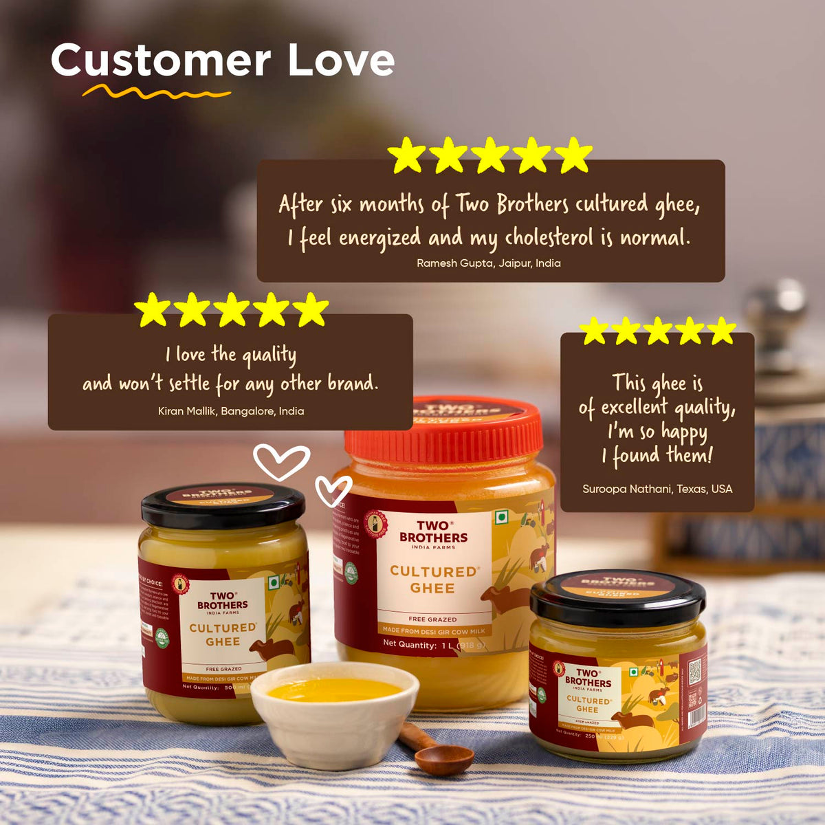 Desi Gir Cow Cultured Ghee (Bilona)