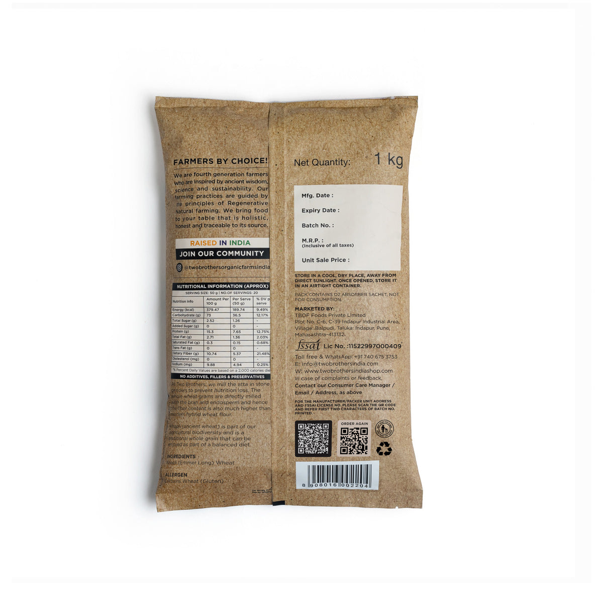 Khapli Wheat Atta (1 kg)