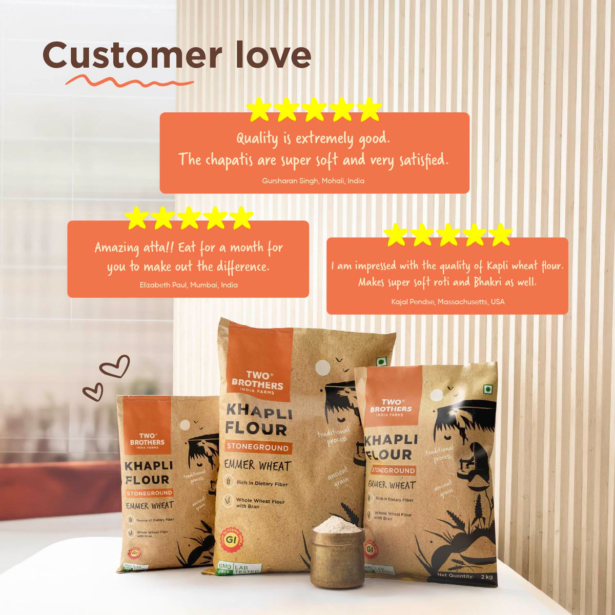 Khapli Wheat Atta (1 kg)
