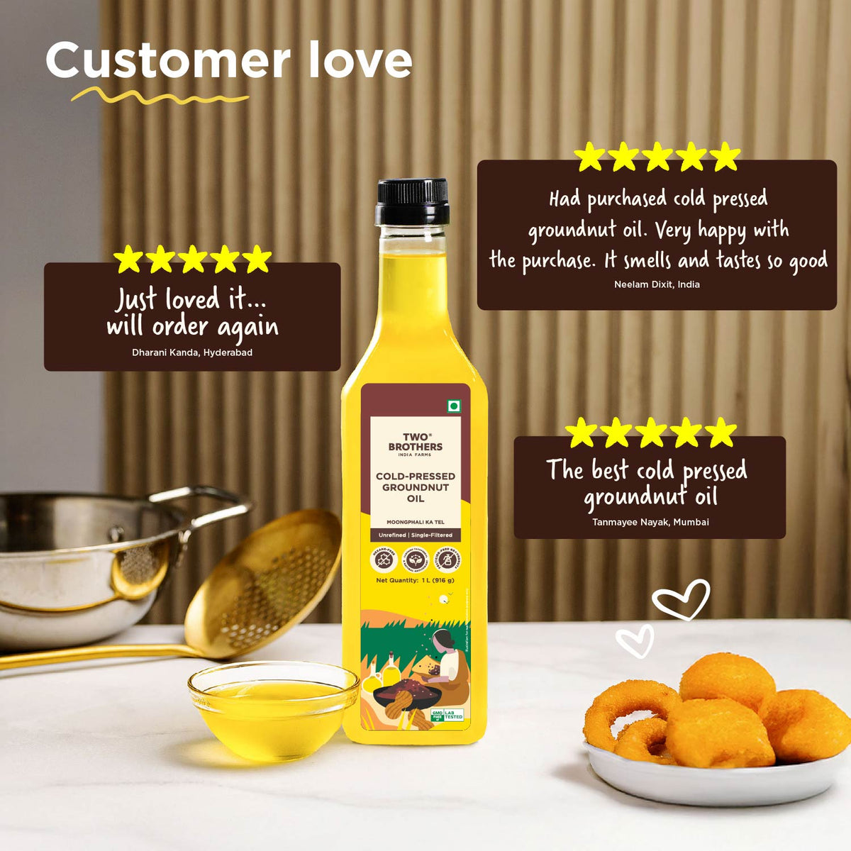 Cold-Pressed Groundnut Oil (1 L)