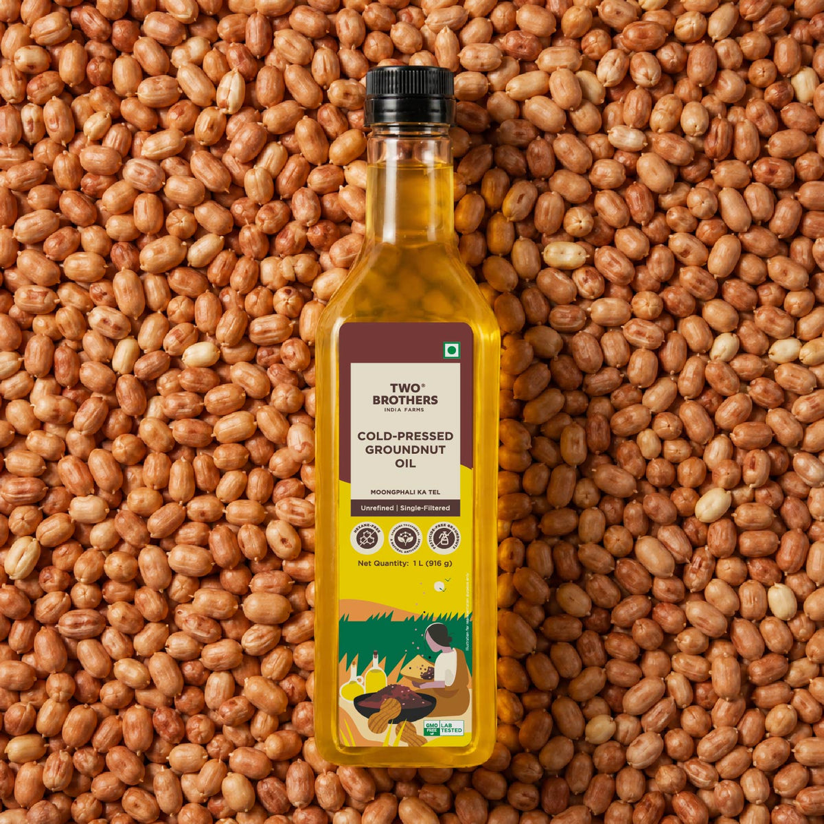 Cold-Pressed Groundnut Oil (1 L)