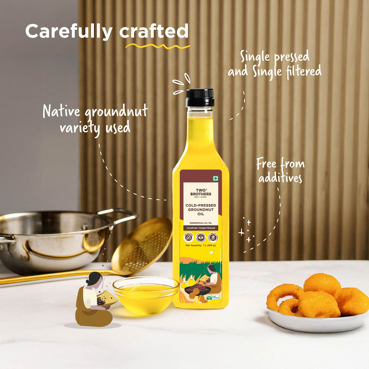 Cold-Pressed Groundnut Oil (1 L)