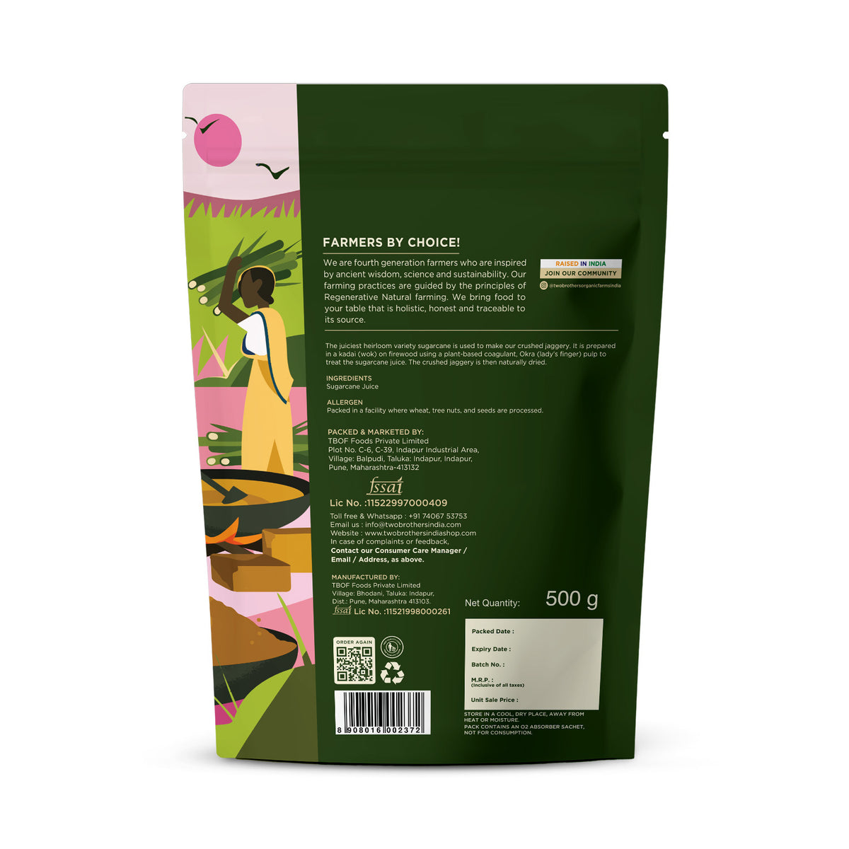 Sugarcane Jaggery Powder (500 g)