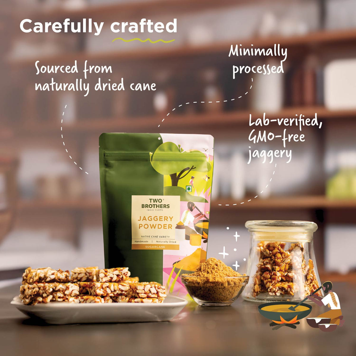Sugarcane Jaggery Powder (500 g)