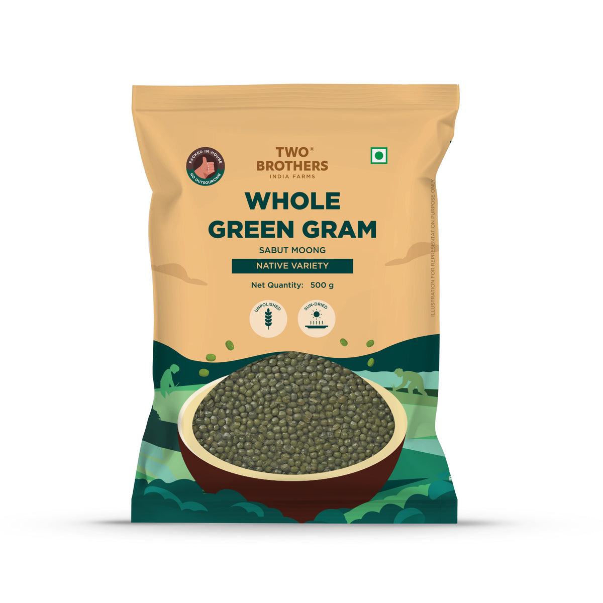 Whole Green Moong (500 g)